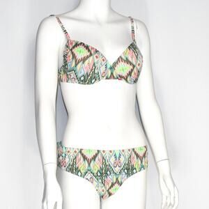 Xhilaration Tribal Multi Cheeky Bikini L